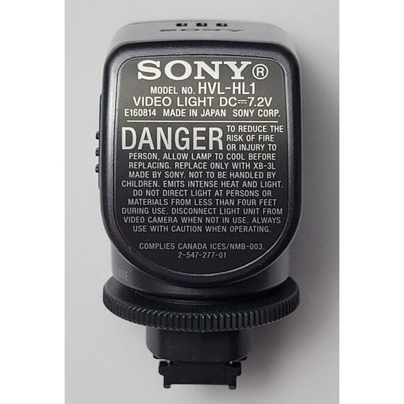 OEM SONY Video Light for Camcorder Model HVL-HL1 DC 7.2 V‎ E160814 - Picture 1 of 6